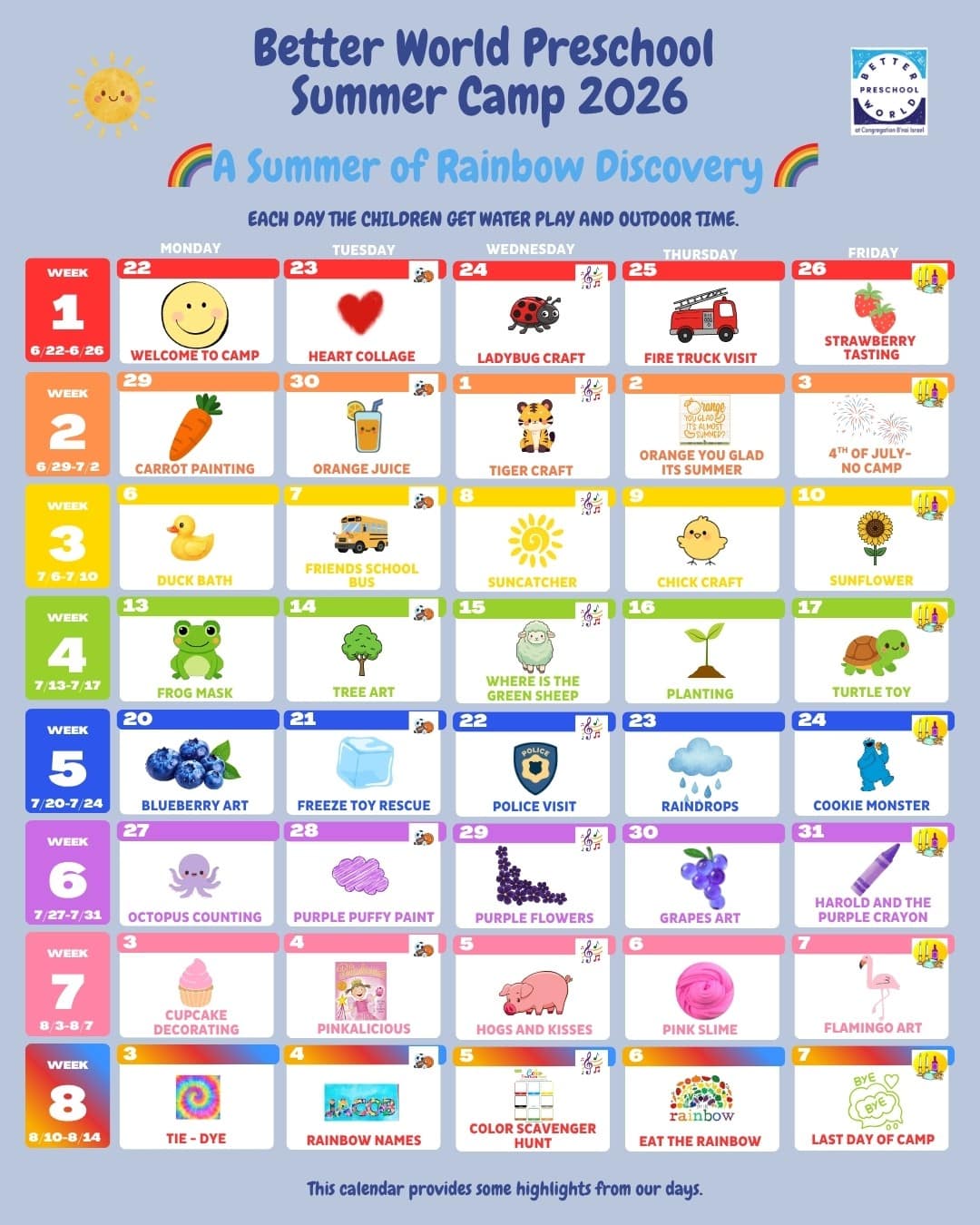 Summer Camp 2026 Better World Preschool